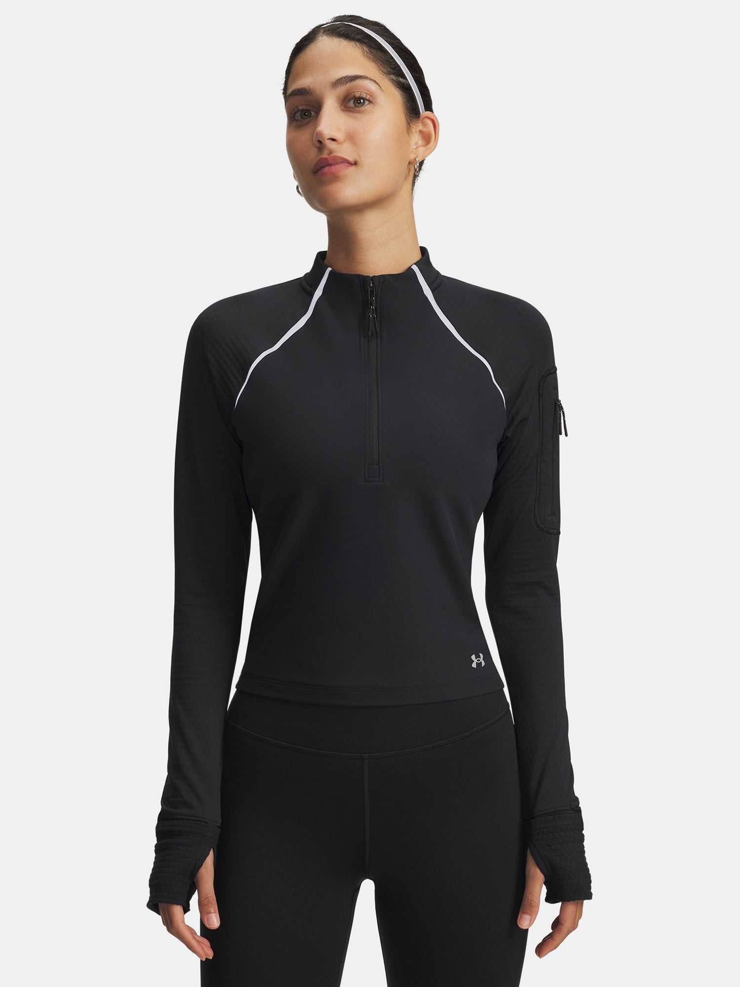 Under Armour Nõi póló UA Velociti Pro CW Half Zip-BLK Hosszú ujjú póló