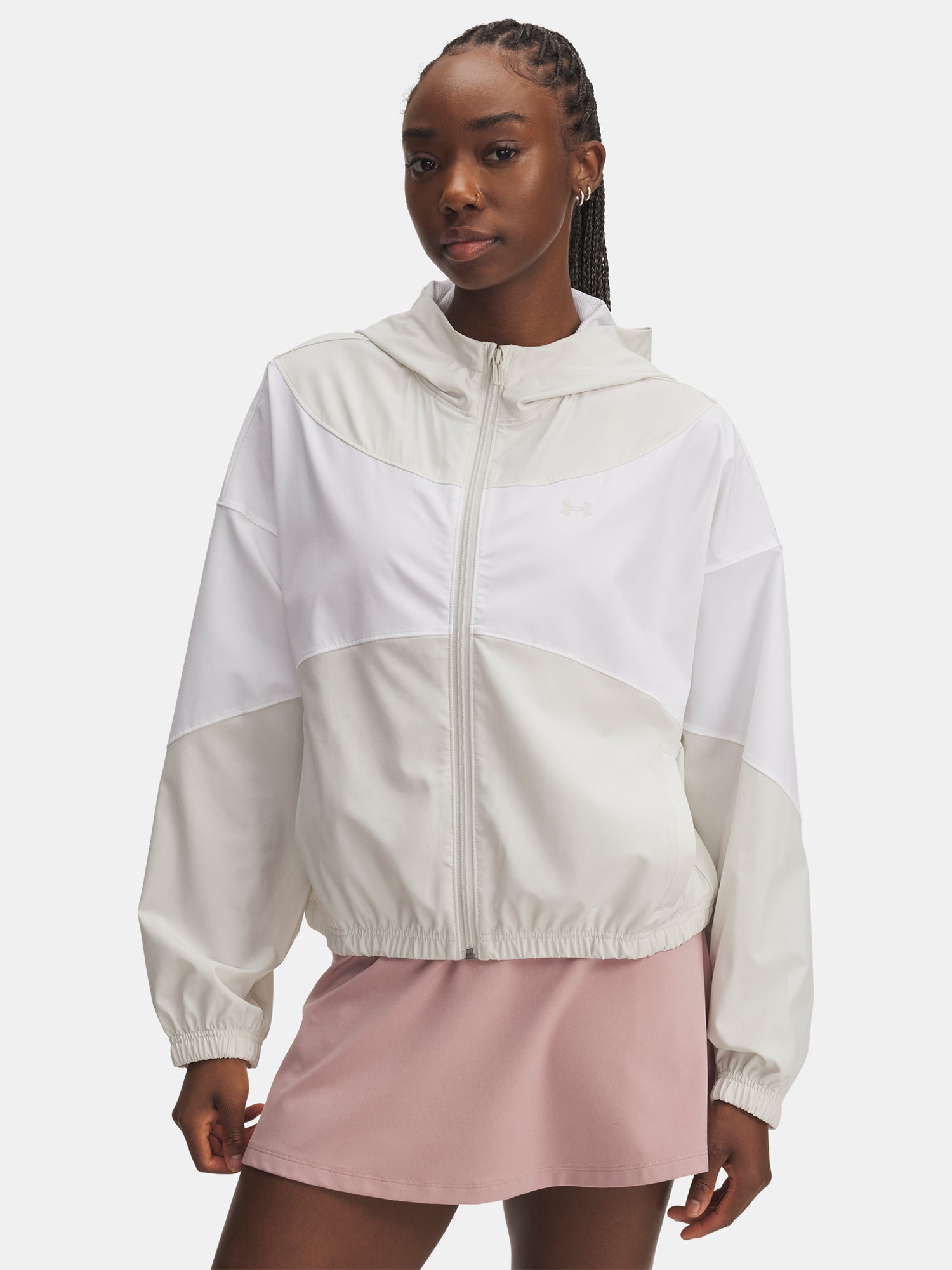 Under Armour Nõi kabát UA Rival Woven Jkt HD-WHT Kapucnis pulóver 