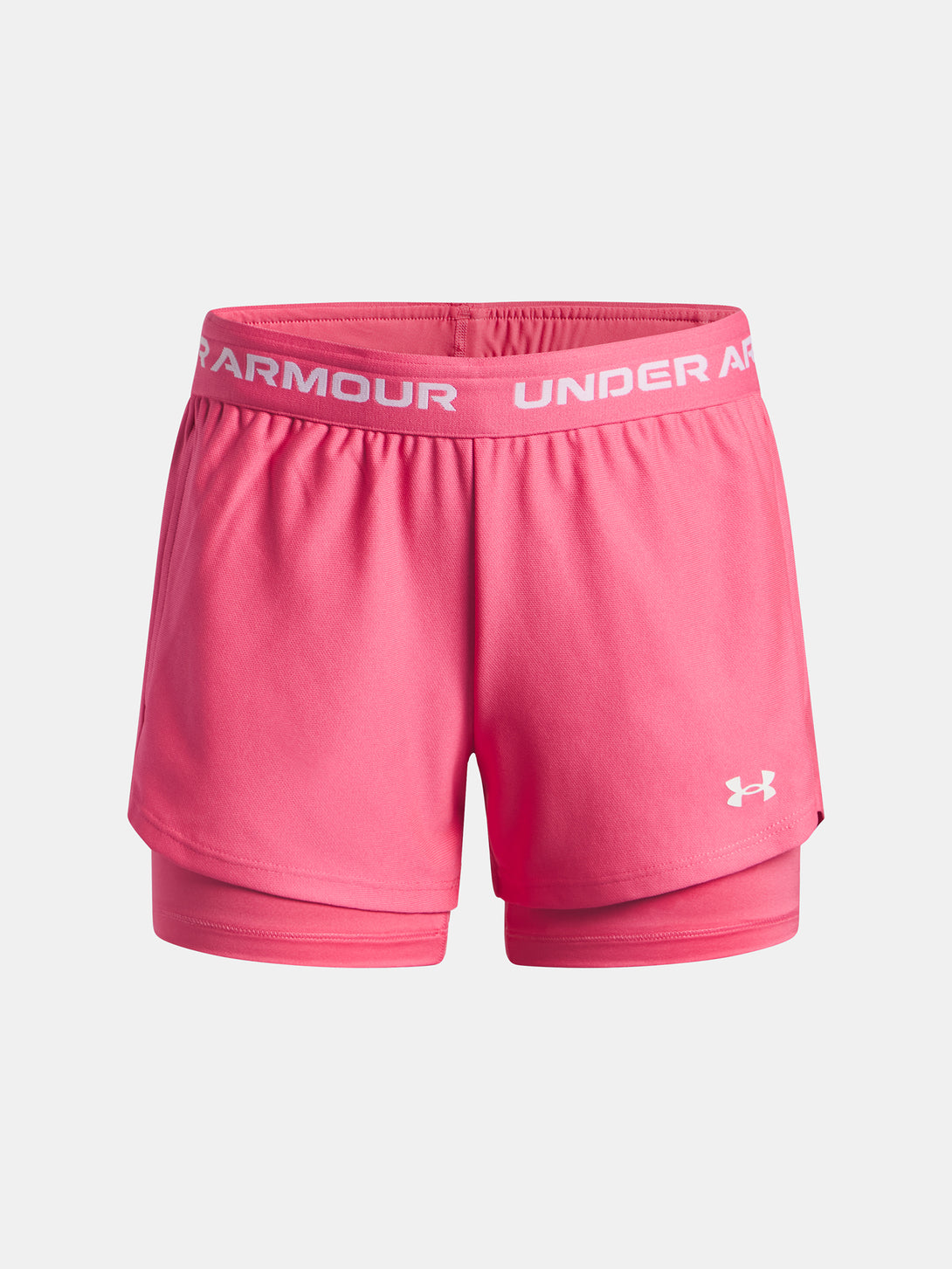 Under Armour Lány rövidnadrág UA Tech Play Up 2n1 Short-PNK Short