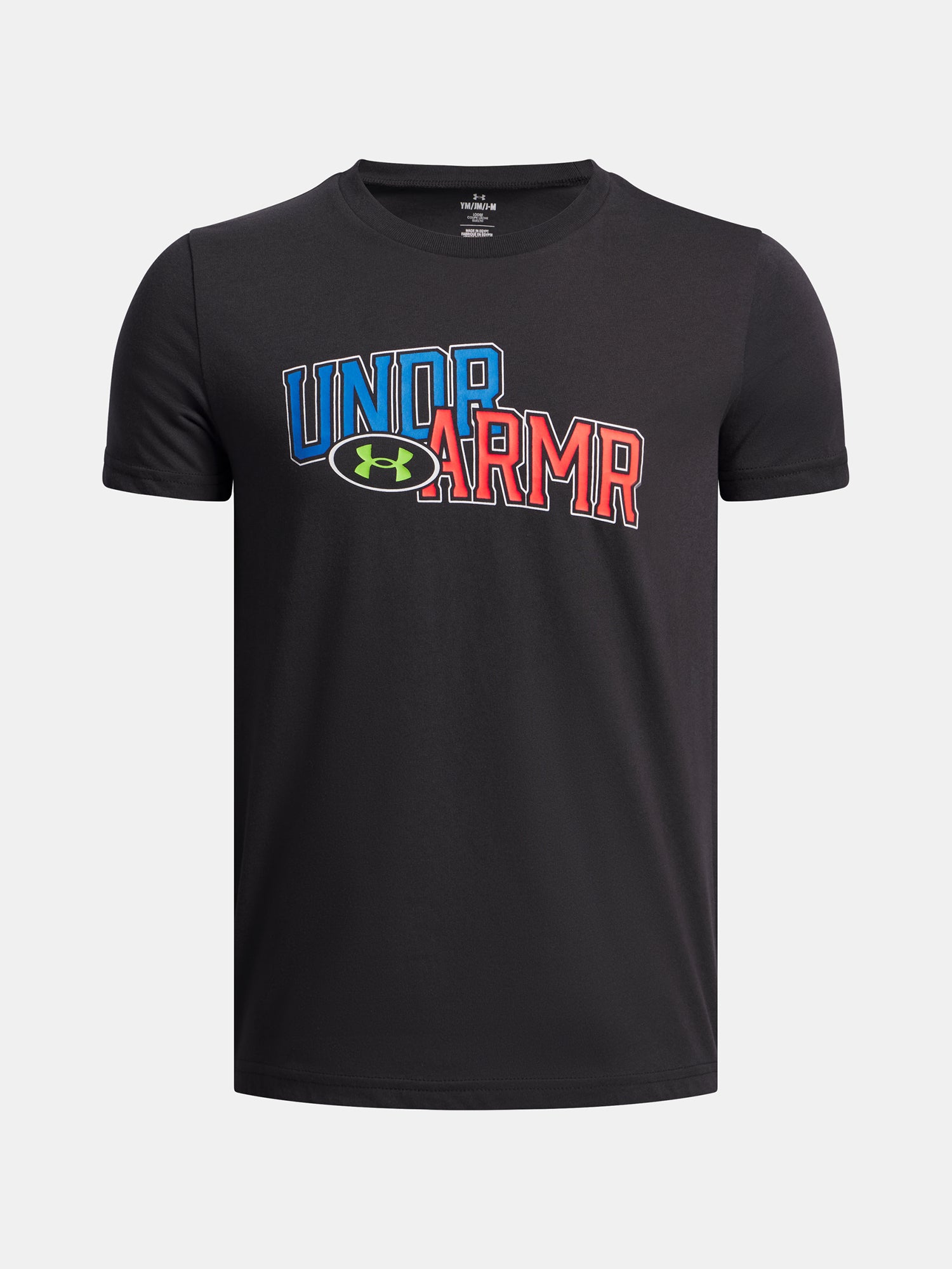Under Armour Fiú póló UA OVERLAY WM SS-BLK Póló