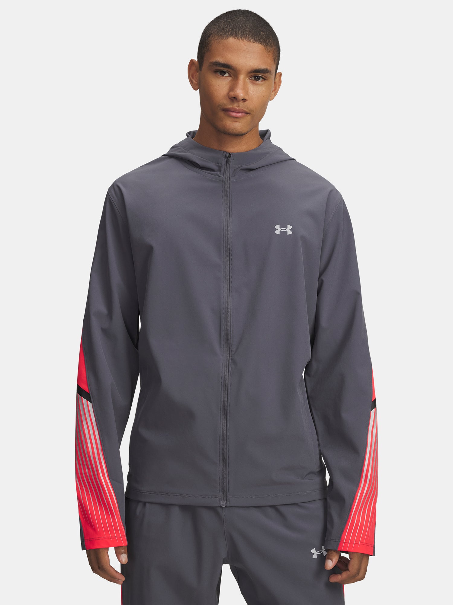 Under Armour Férfi kabát UA Velociti Storm Hooded Jkt-GRY Kabát