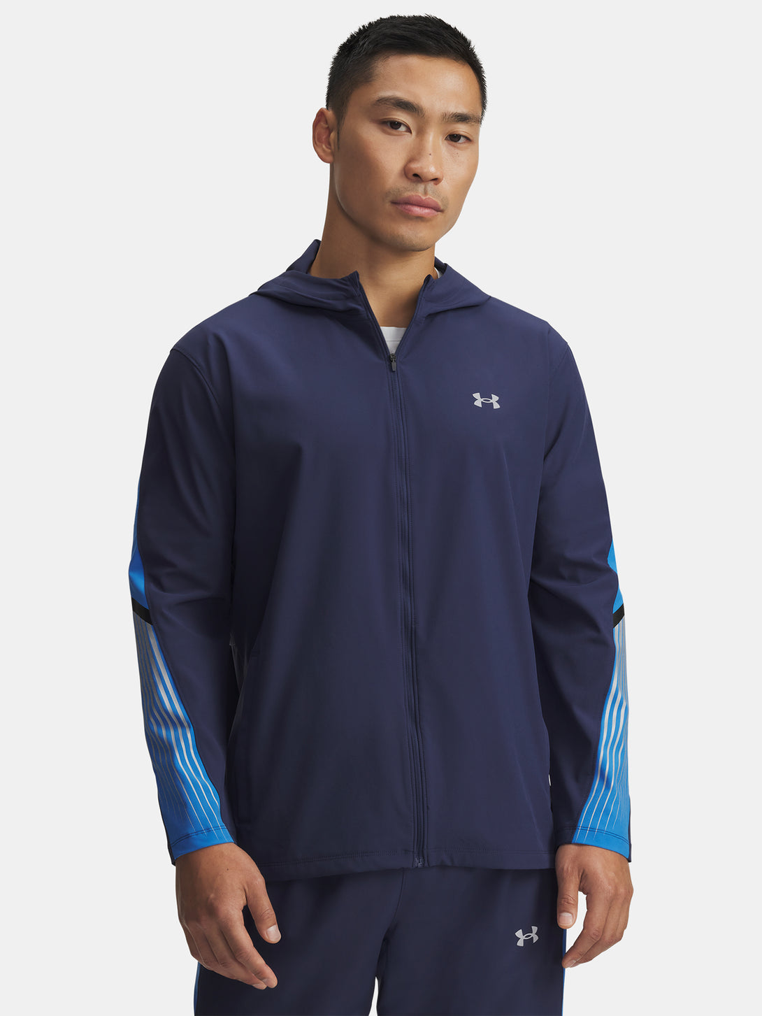 Under Armour Férfi kabát UA Velociti Storm Hooded Jkt-BLU Kapucnis pulóver 