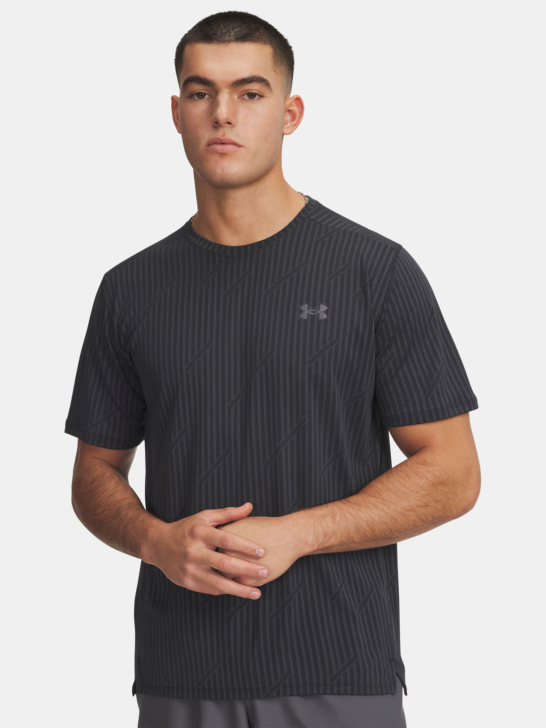 Under Armour Férfi póló UA Tech Vent Jacquard-BLK Póló
