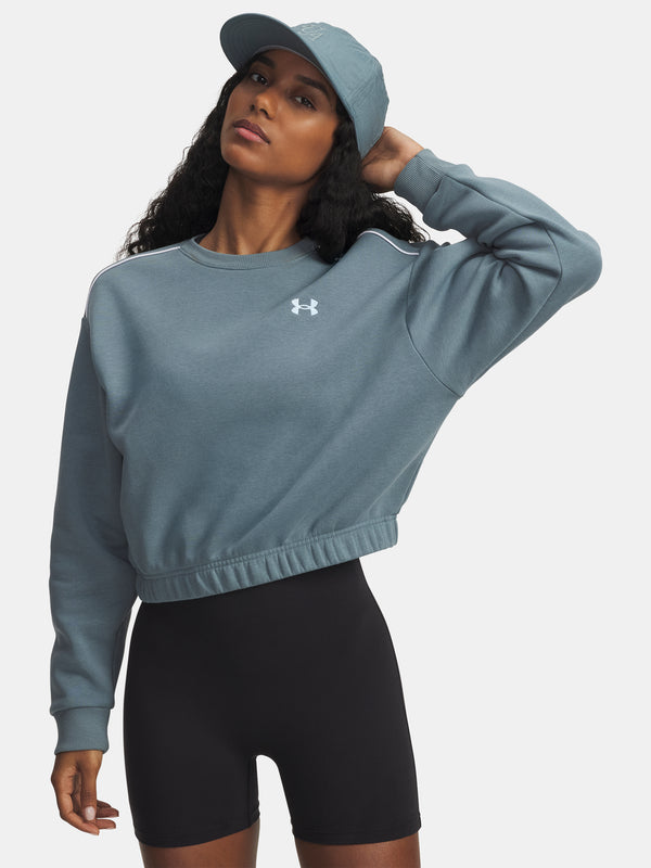 Under Armour Nõi pulóver UA Rival Fleece Piped Crew-BLU Pulóver
