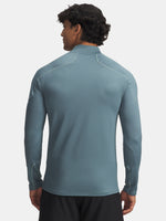 Under Armour Cold Weather Grid LS Mock-BLU férfi póló