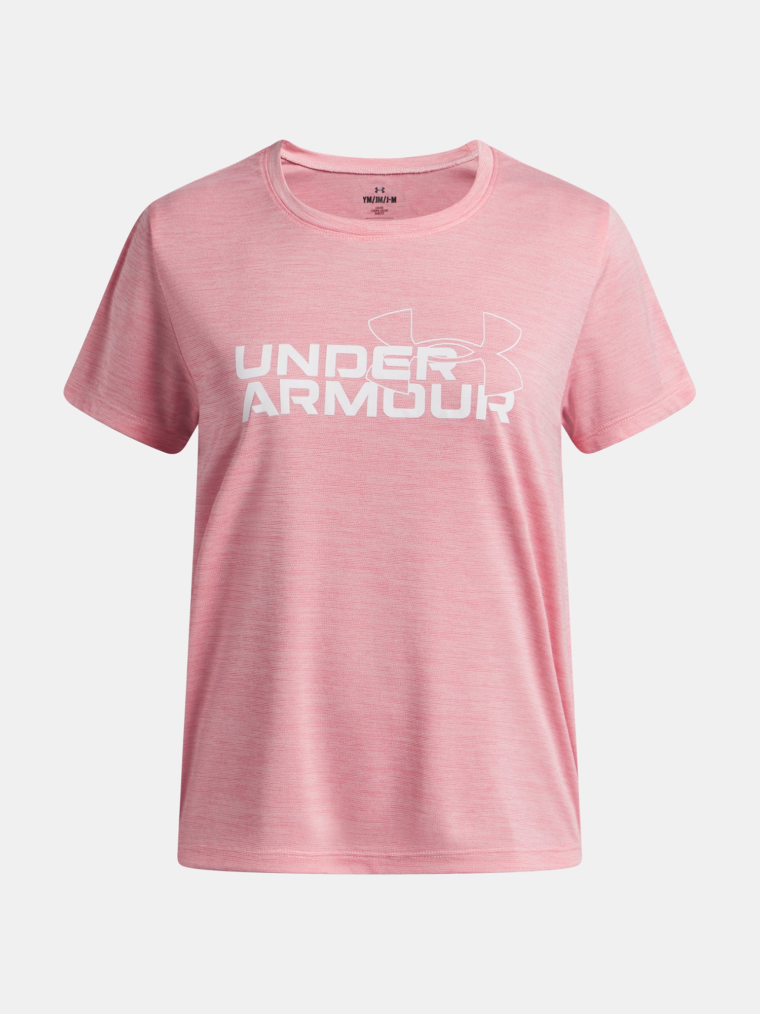 Lány póló Under Armour UA TECH TWIST WDMK LOGO SS-PNK