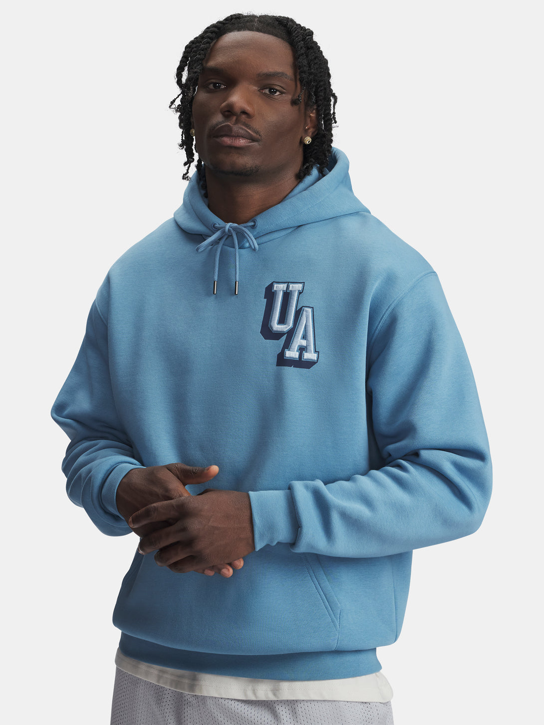 Under Armour Férfi pulóver UA Icon Flc Graphic Top-BLU Pulóver