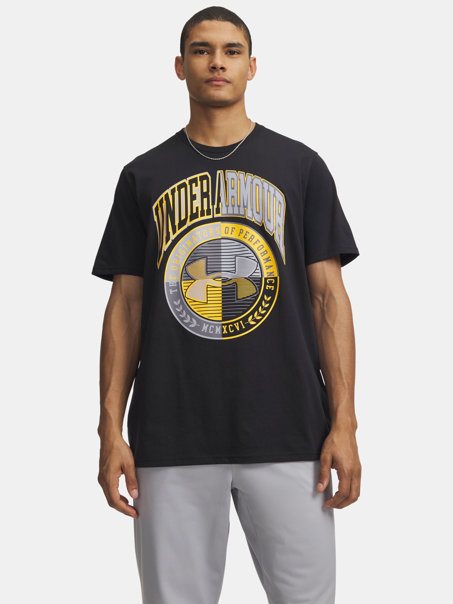 Pánské triko Under Armour UA M VARSITY CREST SS
