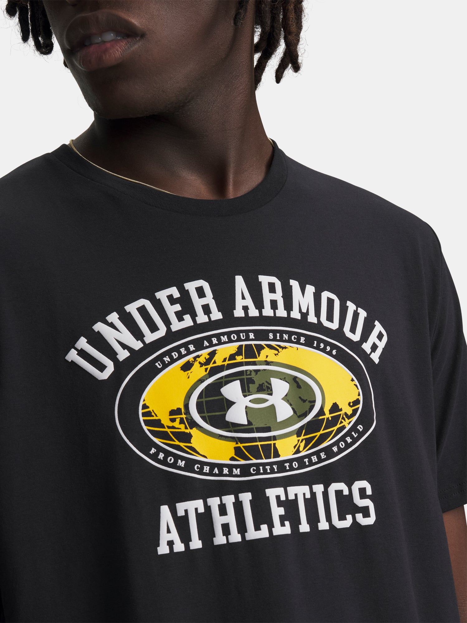 Férfi póló Under Armour UA M 60/40S ARMOR GLOBE SS