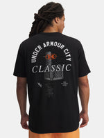 Férfi póló Under Armour UA M 60/40S CITY CLASSIC SS-BLK