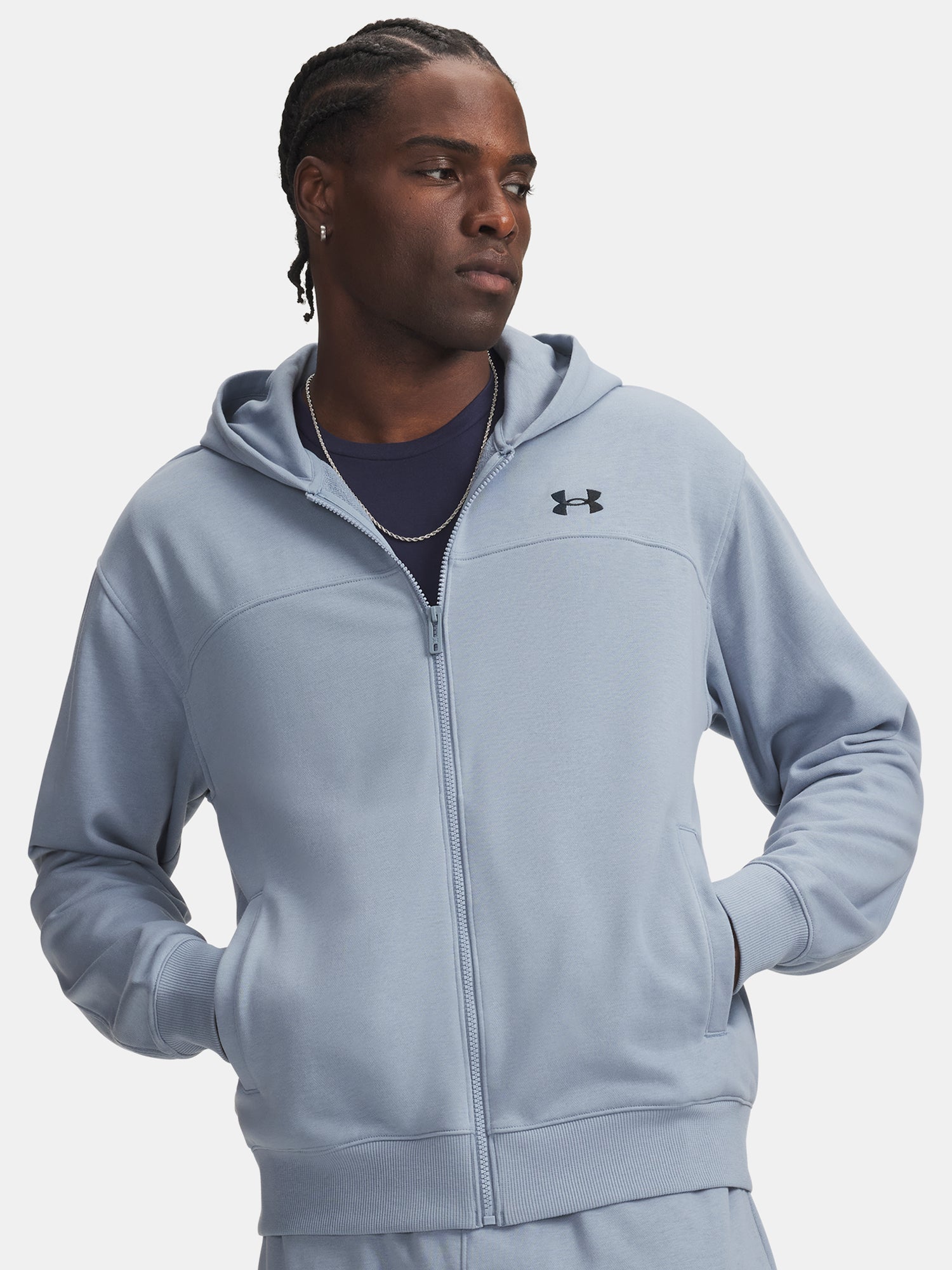 Férfi pulóver Under Armour UA Rival LW FZ