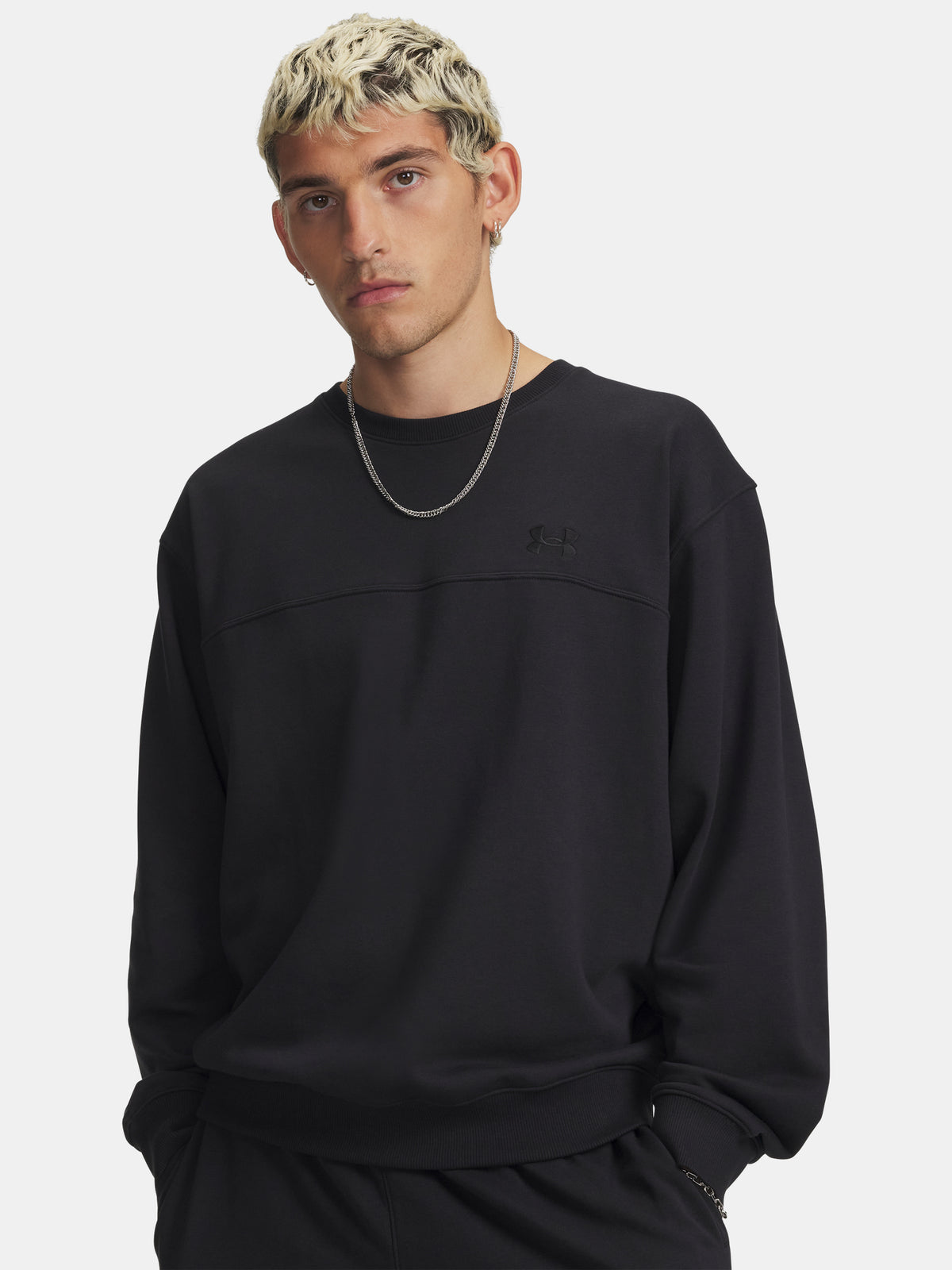 Férfi póló Under Armour UA Rival LW Crew-BLK