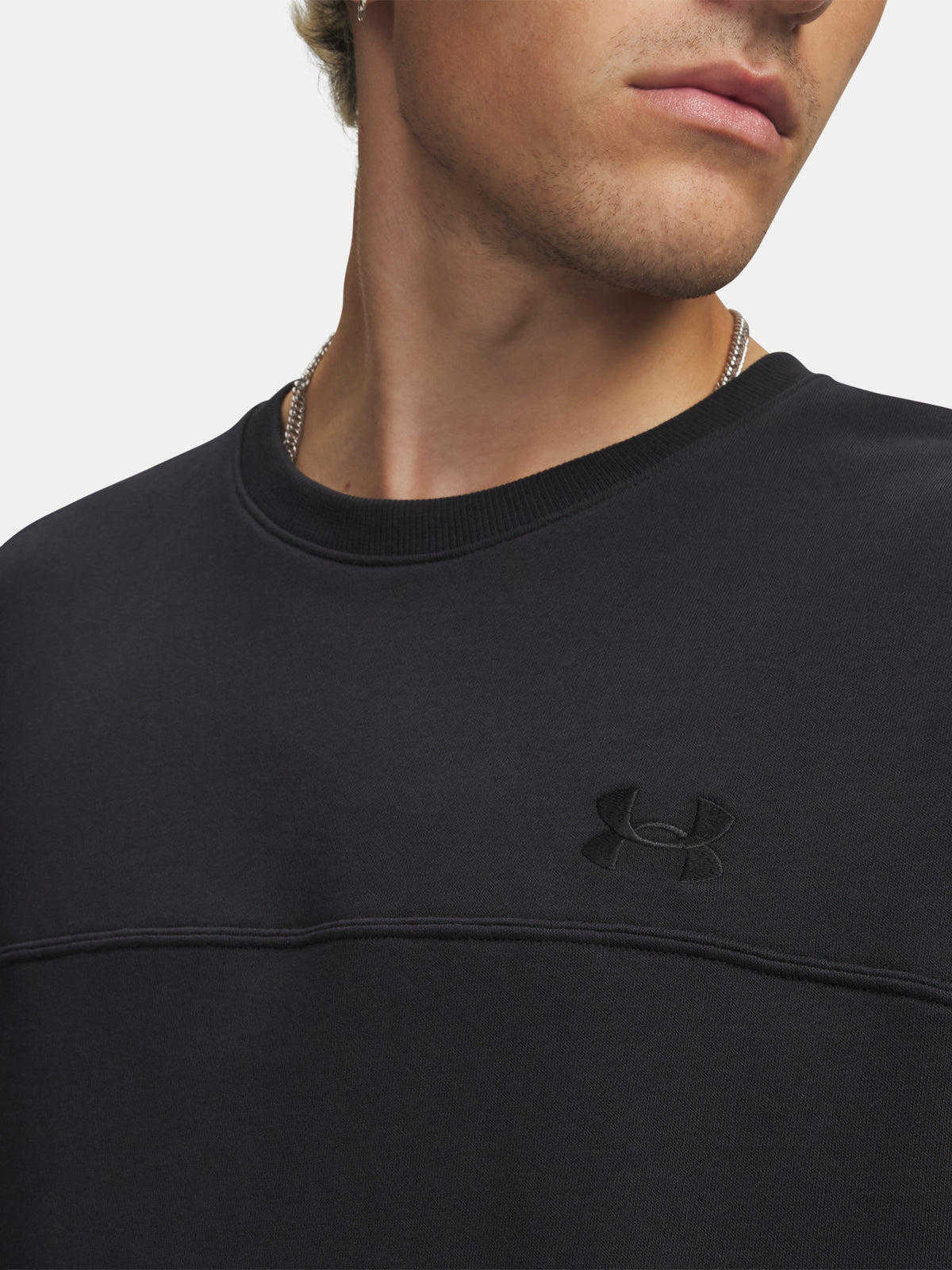 Férfi póló Under Armour UA Rival LW Crew-BLK