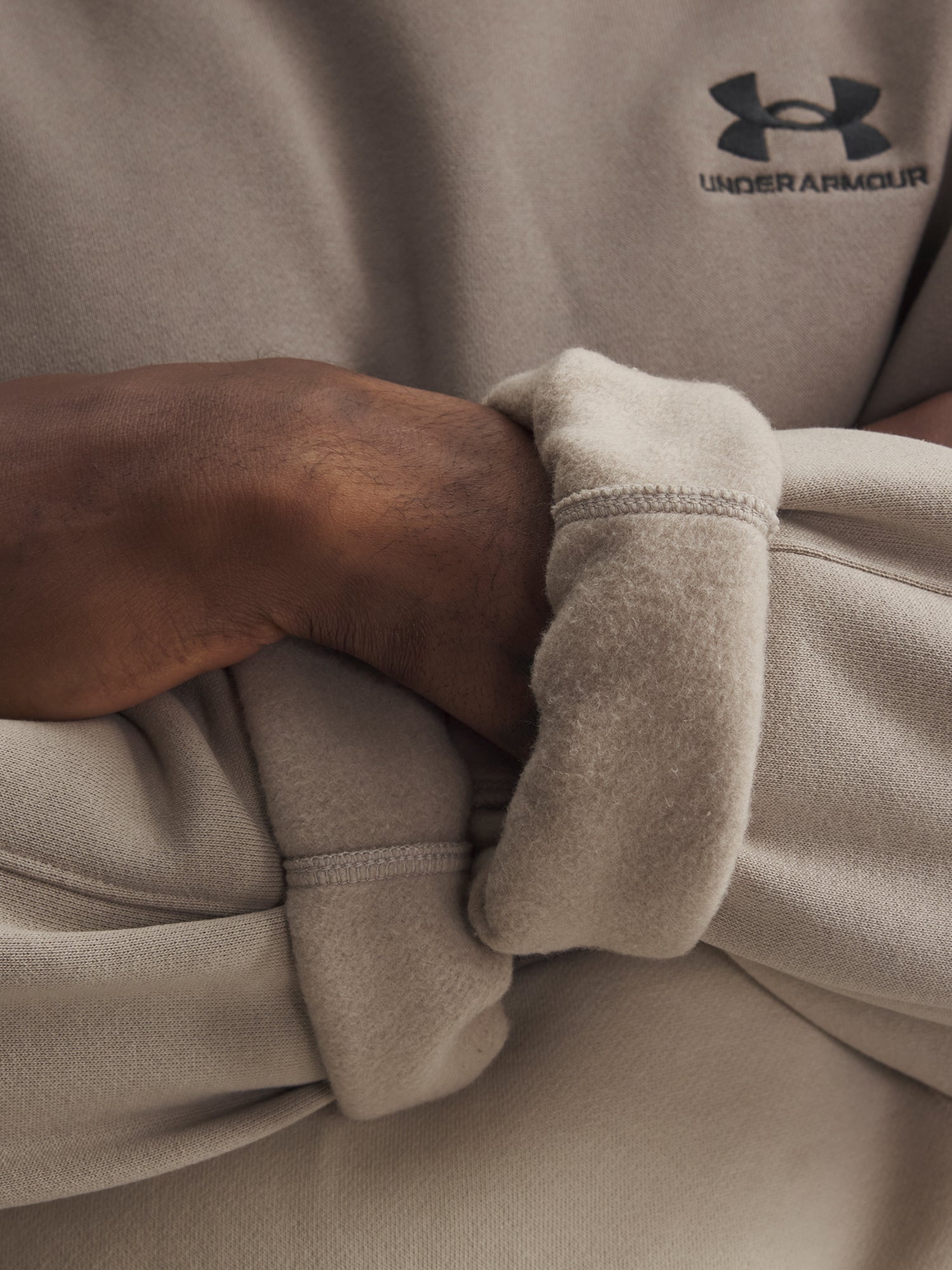 Férfi pulóver Under Armour UA Icon HW Colorblocked Hdy-BRN