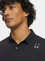 Férfi póló Under Armour UA Halo Bonded Polo-BLK