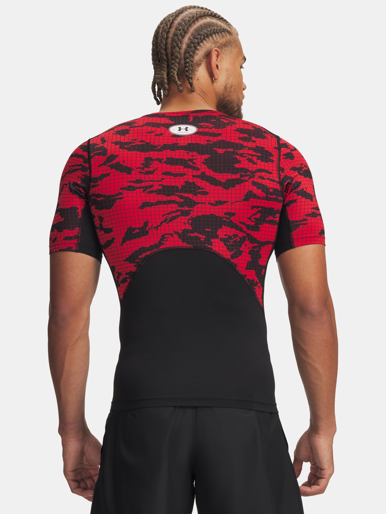 Férfi póló Under Armour UA HG Printed SS-BLK