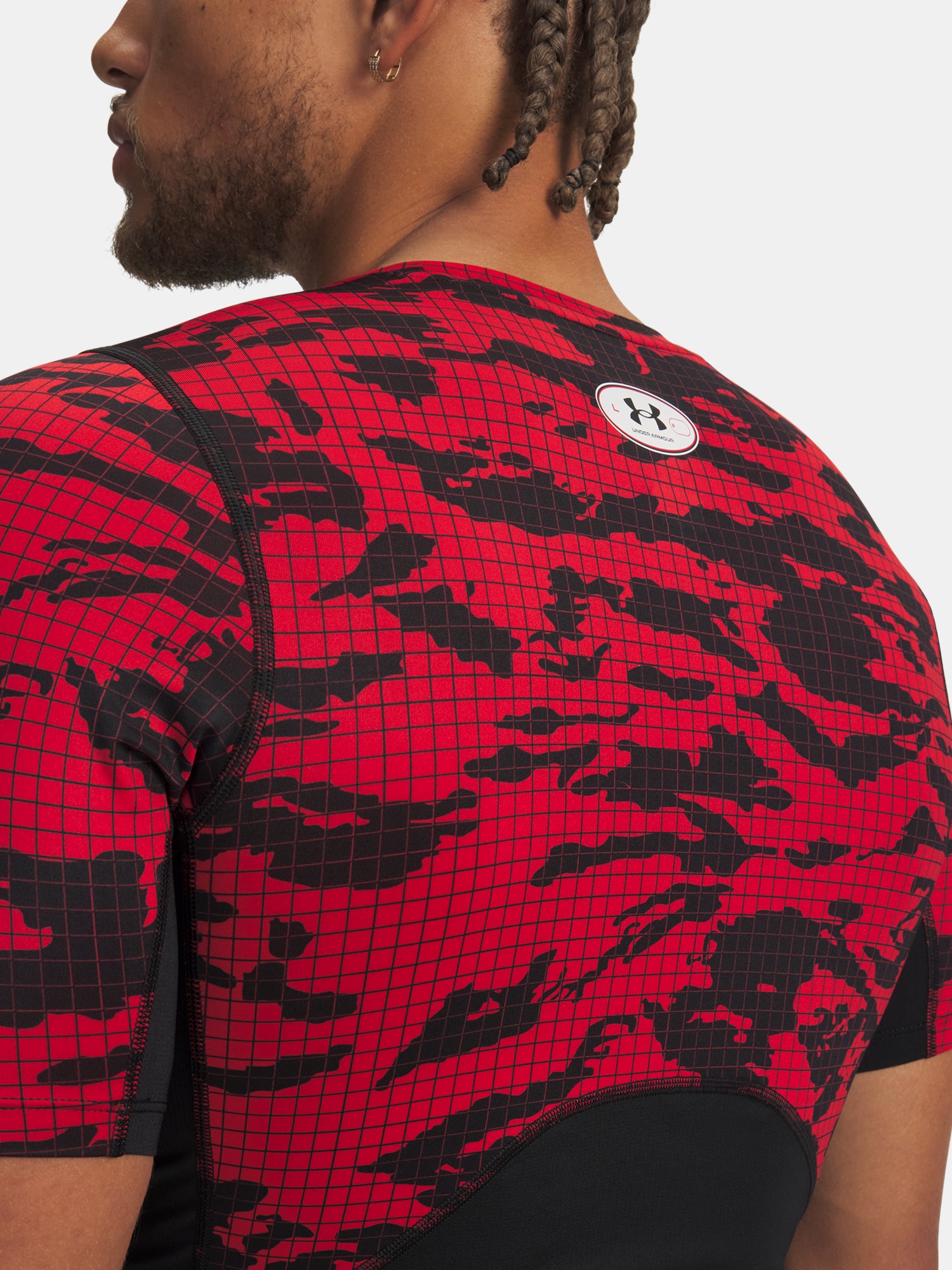 Férfi póló Under Armour UA HG Printed SS-BLK