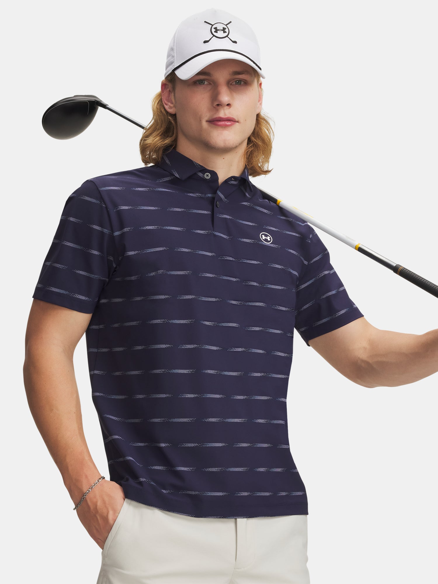 Férfi Under Armour UA Drive Chill Printed Polo póló