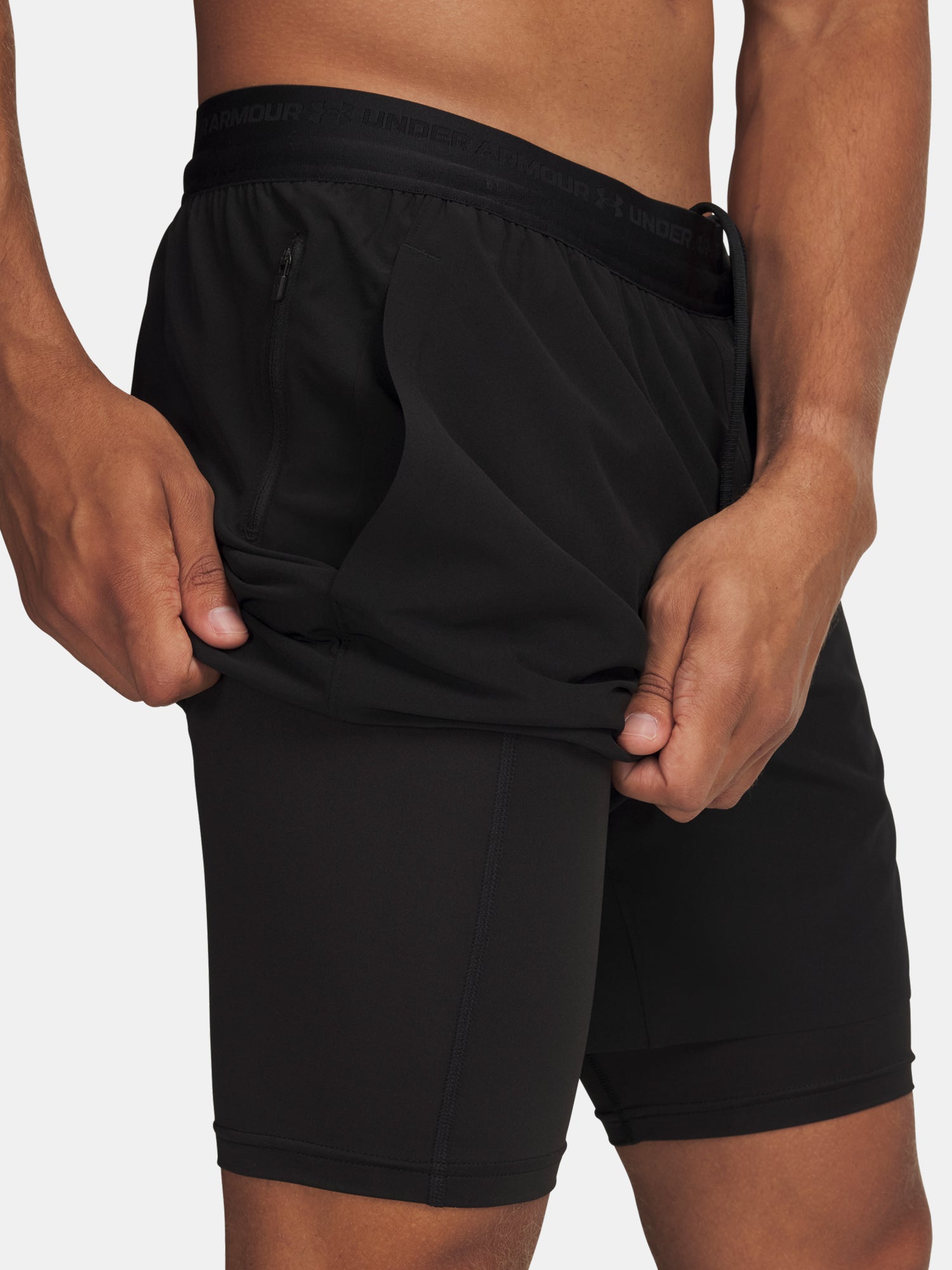Férfi rövidnadrág Under Armour UA Vanish Elite 2in1 Short-BLK
