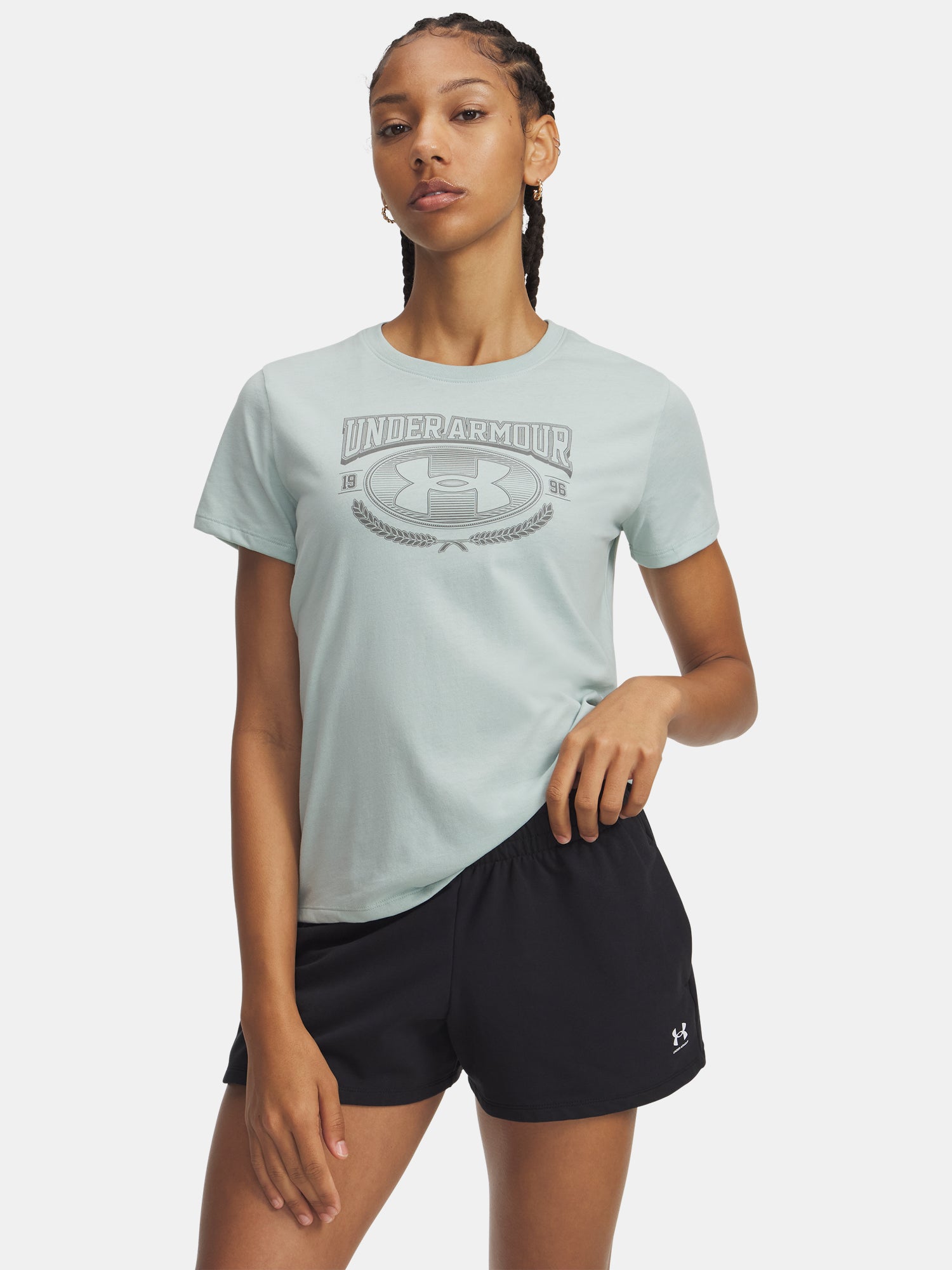 Nõi Under Armour UA W VARSITY SS-BLU póló