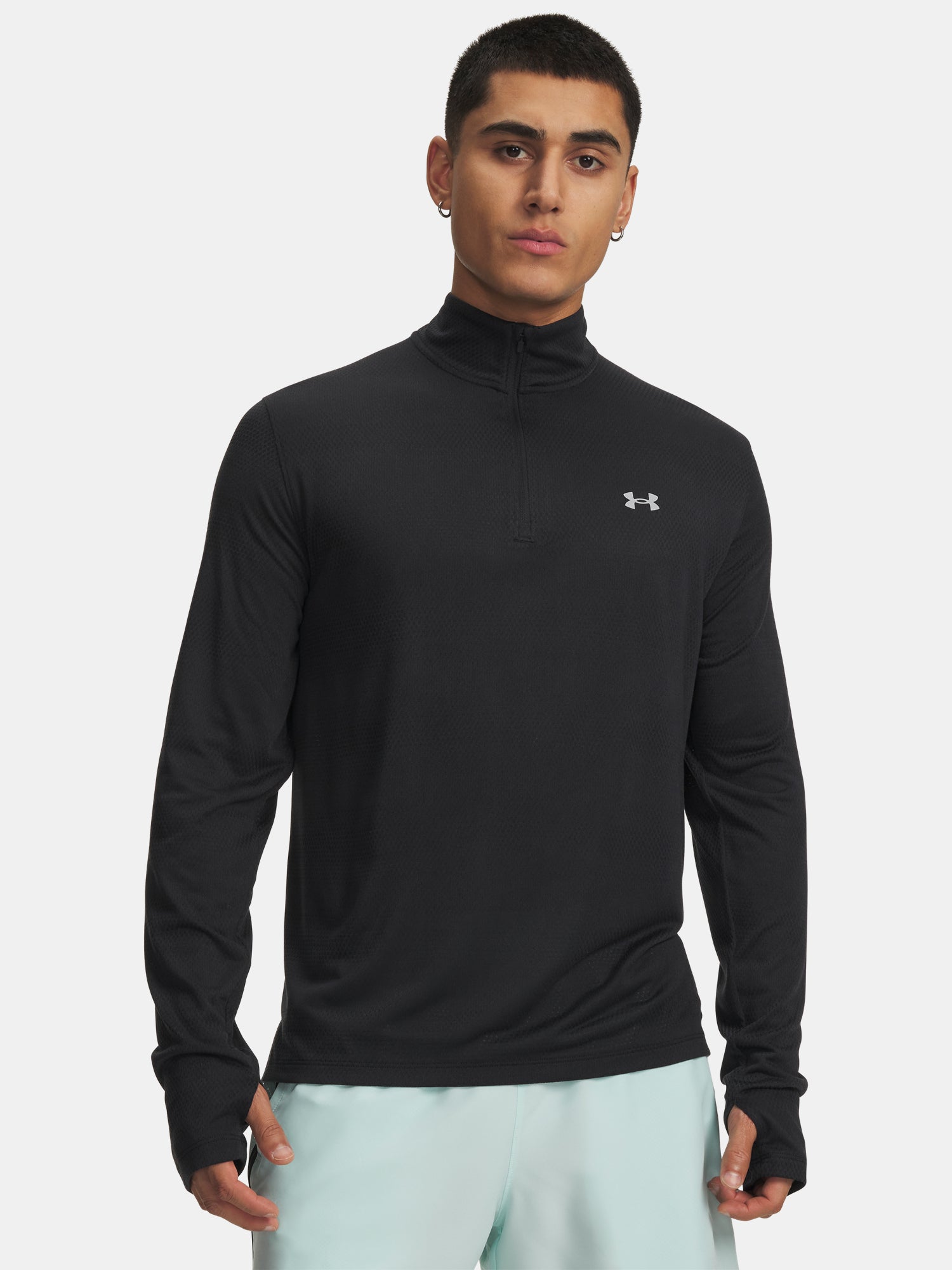 Férfi póló Under Armour UA Velociti 1/4 Zip-BLK