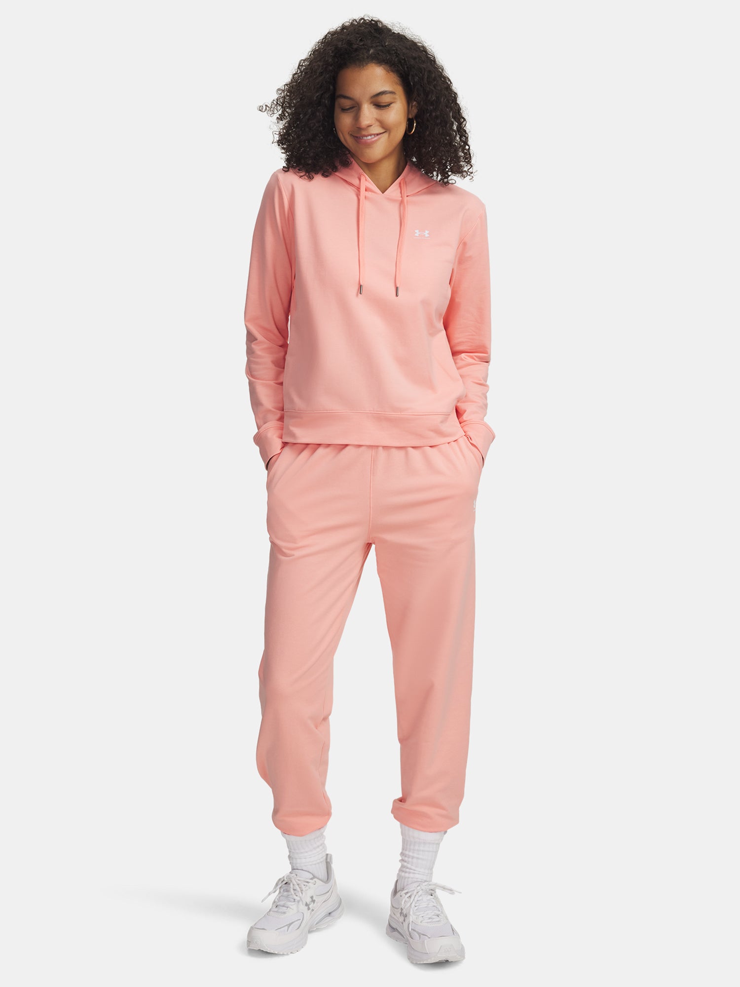 Dámské tepláky Under Armour Sport Terry Jogger-PNK