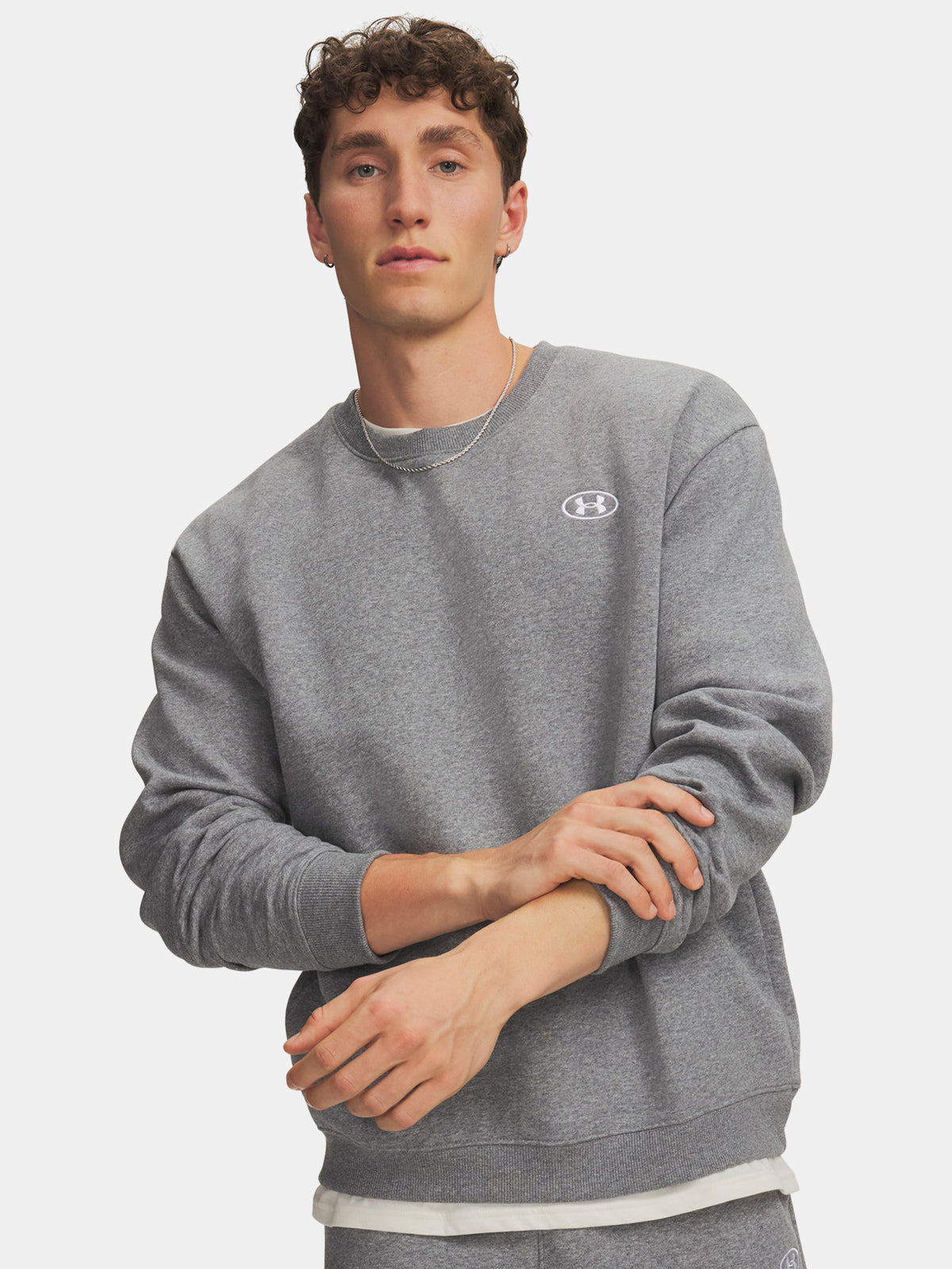 Férfi Under Armour UA RIval Flc Crew pulóver