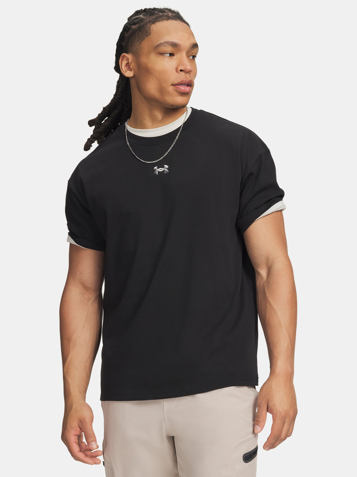 Férfi póló Under Armour UA M HWT METAL LOGO SS