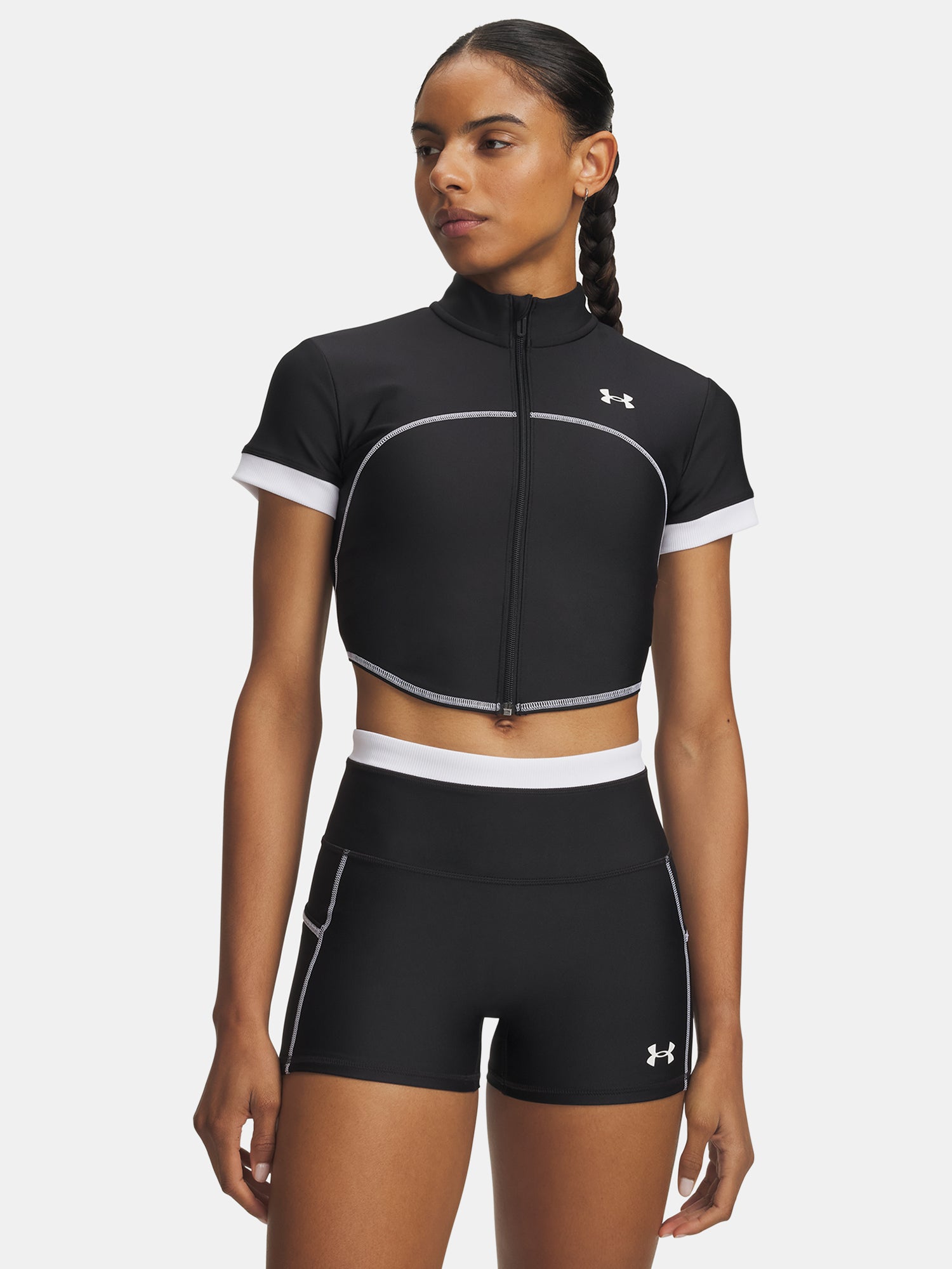 Nõi póló Under Armour UA HeatGear Novelty SS FZ