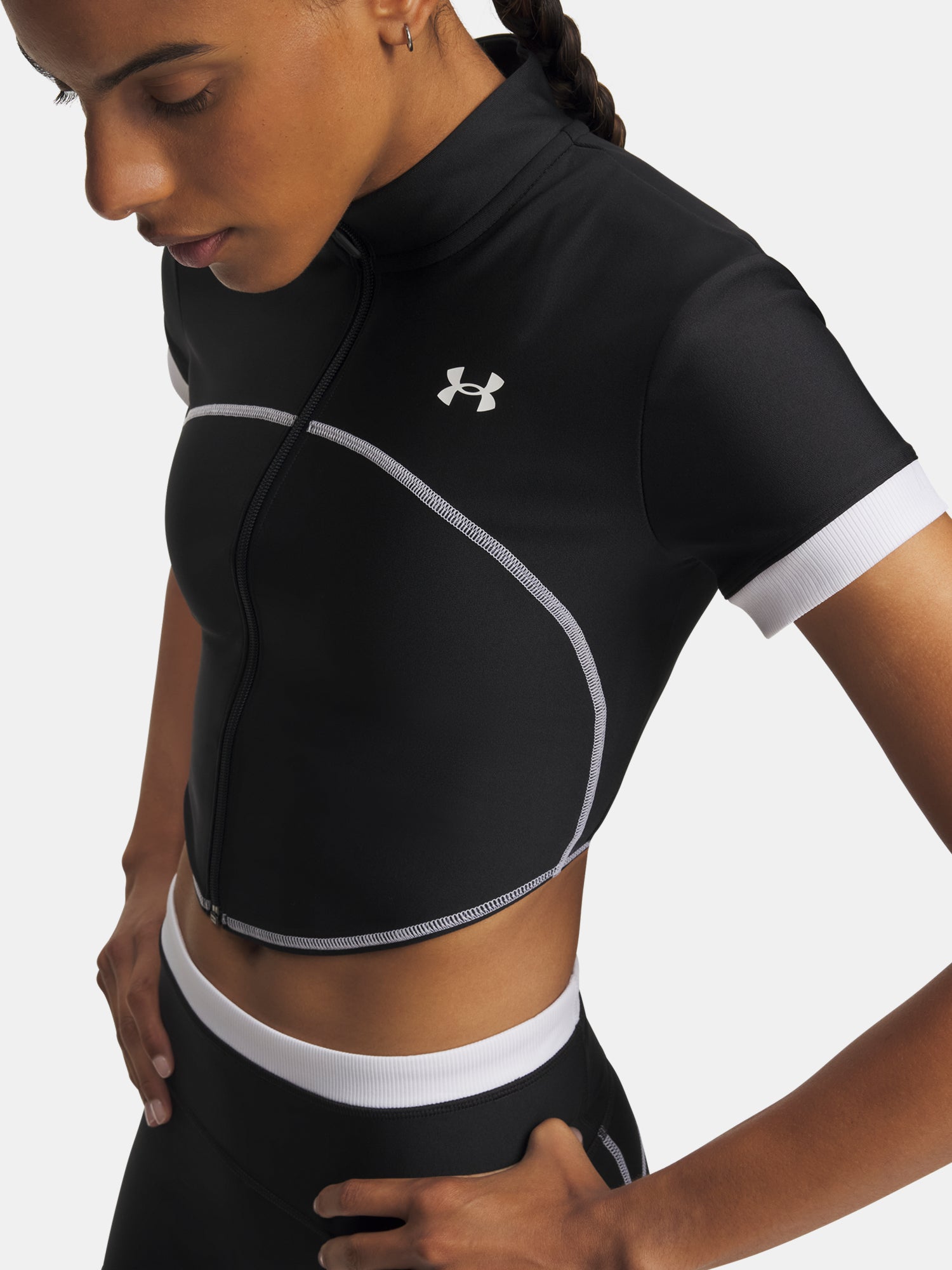 Nõi póló Under Armour UA HeatGear Novelty SS FZ