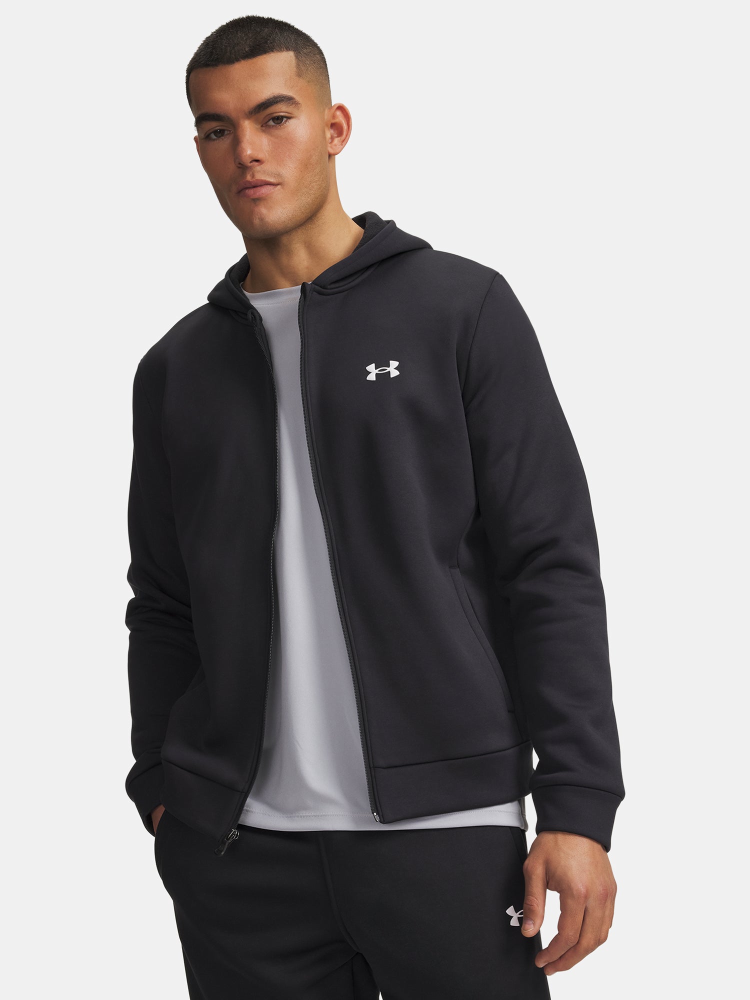 Férfi pulóver Under Armour UA Armour Fleece FZ Hoodie