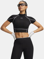 Nõi Under Armour HeatGear Elite Crop Mck SS-BLK póló