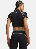 Nõi Under Armour HeatGear Elite Crop Mck SS-BLK póló