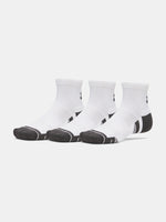 Unisex Under Armour New UA Perf Tech 3pk Qtr zokni