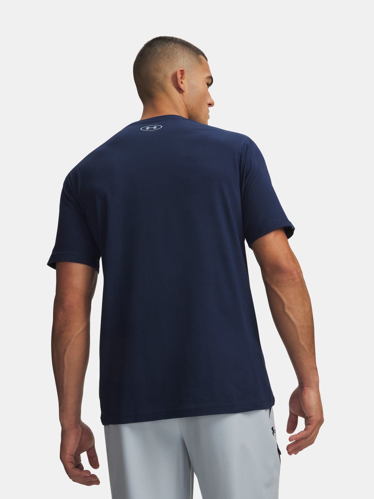 Férfi póló Under Armour UA M CENTER BOXED LOGO SS
