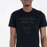 New Era Chicago Bulls NBA Regular Black On Black póló