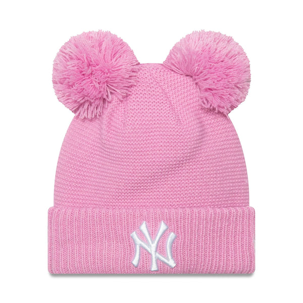 New York Yankees Pastel Pink Double Bobble kötött sapka, gyerek