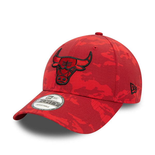 New Era Chicago Bulls Tonal Camo All Over Print Red 9FORTY Baseball sapka