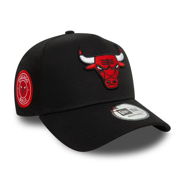 New Era Chicago Bulls Patch Black 9FORTY E-Frame baseball sapka