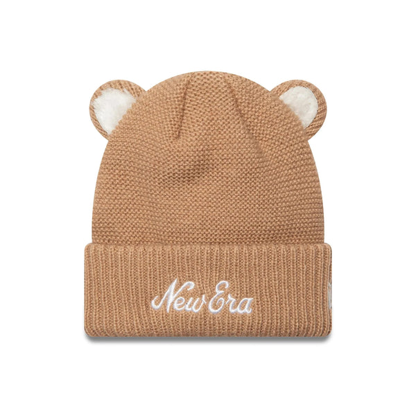 New Era Teddy Bear Ears Beige kötött sapka, gyerek