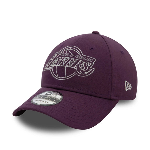 New Era LA Lakers Metallic Outline Dark Purple 9FORTY baseball sapka