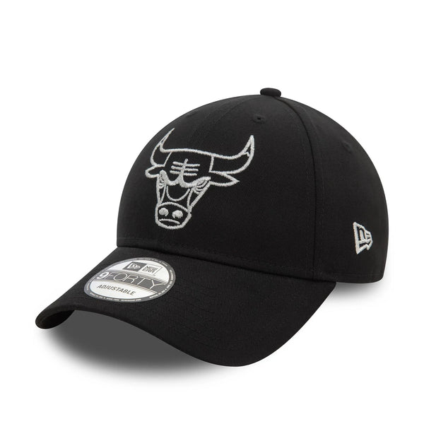 New Era Chicago Bulls Metallic Outline Black 9FORTY baseball sapka