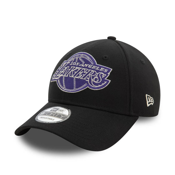 New Era LA Lakers NBA Metallic Black 9FORTY baseball sapka