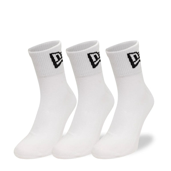 New Era Flag 3-Pack White Short zokni szett