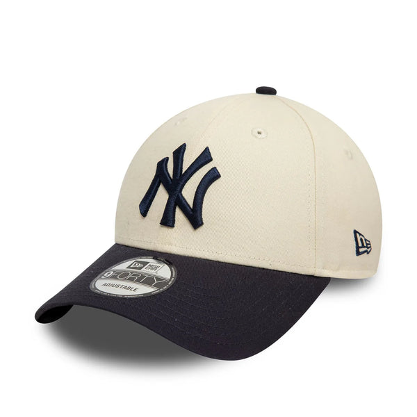 New York Yankees Colour Block Cream 9FORTY baseball sapka