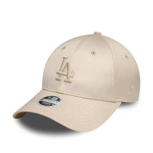 New Era LA Dodgers Satin Cream 9FORTY szatén baseball sapka, női