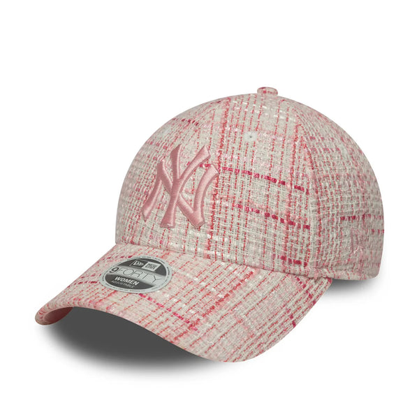 New York Yankees Tweed Dark Pink 9FORTY baseball sapka, női