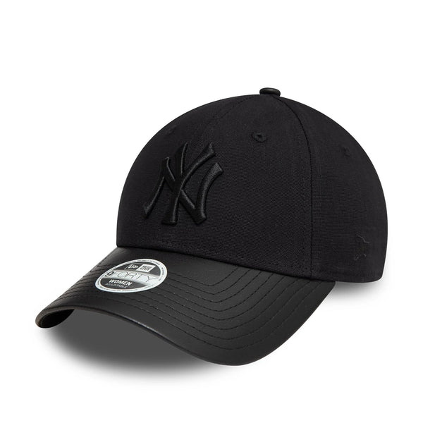 New York Yankees Womens PU Visor Black 9FORTY baseball sapka