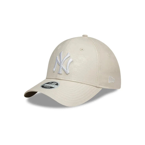 New York Yankees Faux Leather Crinkled 9FORTY műbőr baseball sapka, női