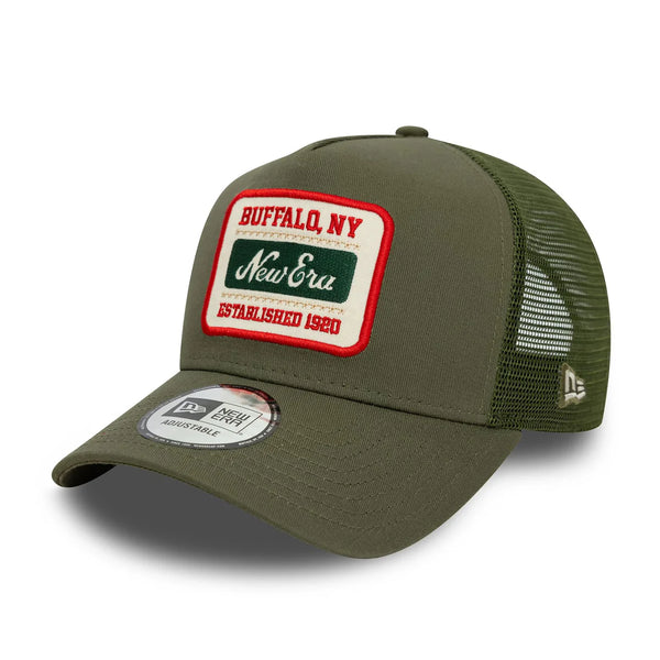 New Era Patch Green 9FORTY A-Frame Trucker sapka